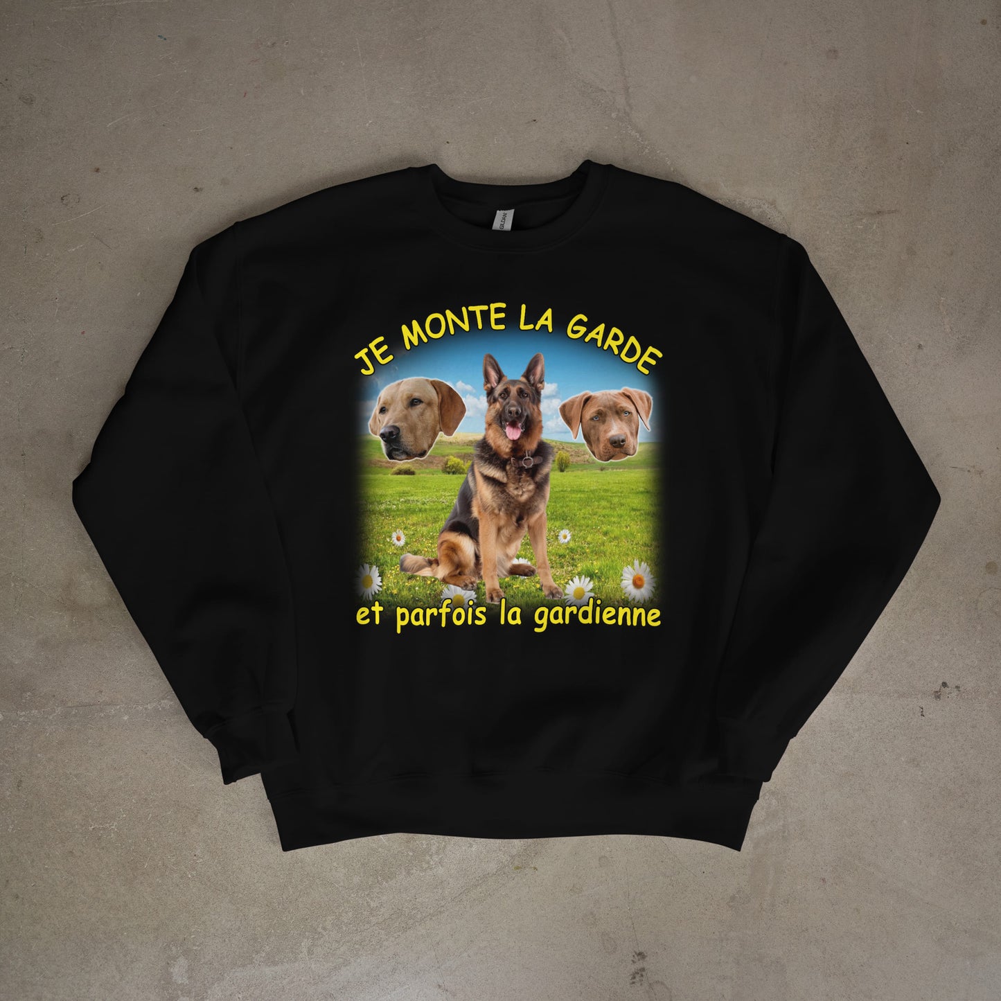 Sweat-shirt "Je monte la garde"