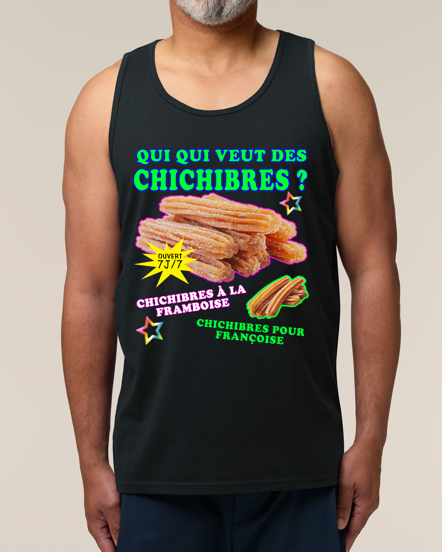 Débardeur "Qui qui veut des chichibres"