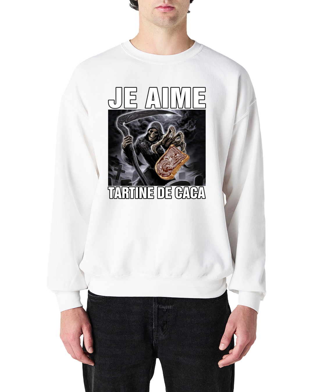 Sweat-shirt "Tartine de caca"