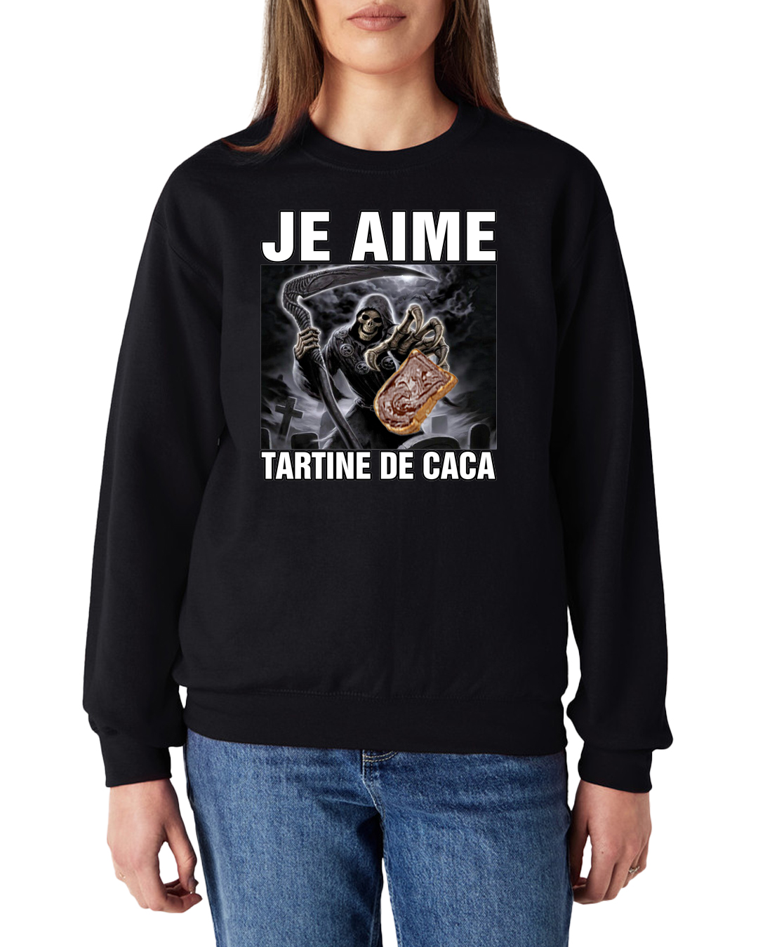 Sweat-shirt "Tartine de caca"