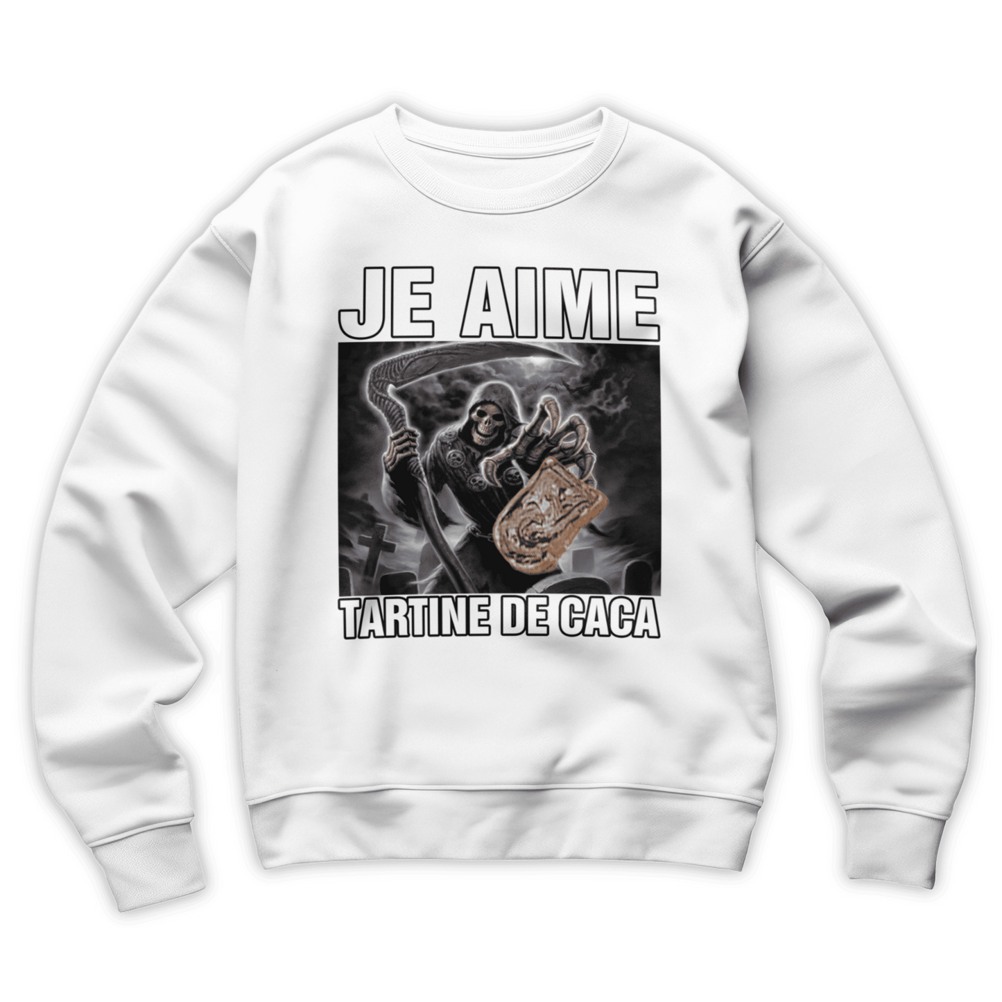 Sweat-shirt "Tartine de caca"