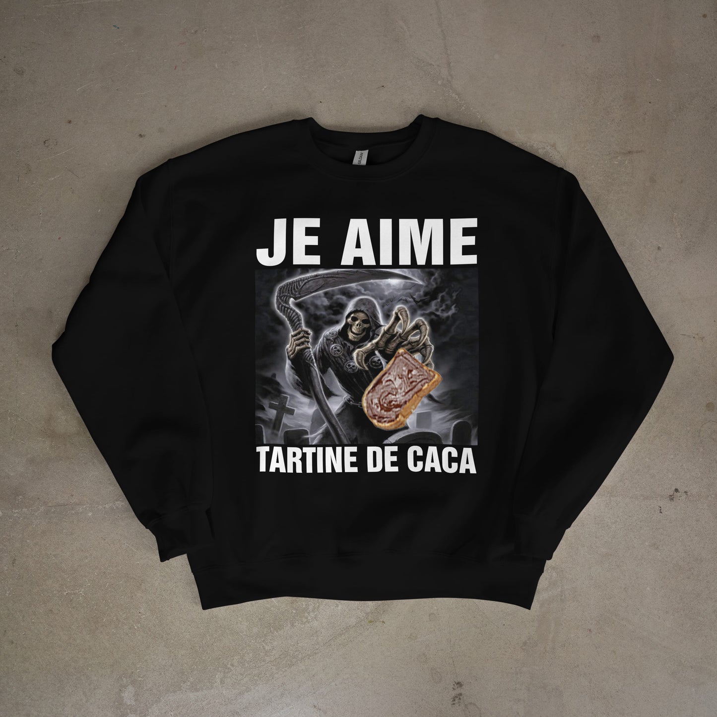Sweat-shirt "Tartine de caca"