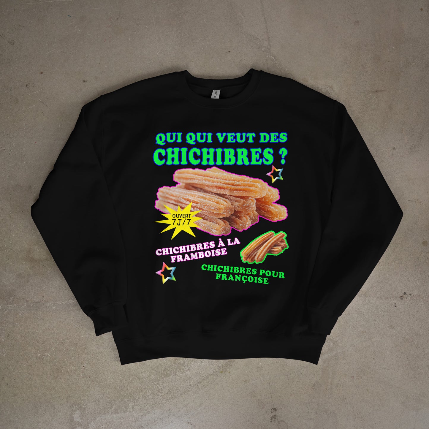 Sweat-shirt "Qui qui veut des chichibres"