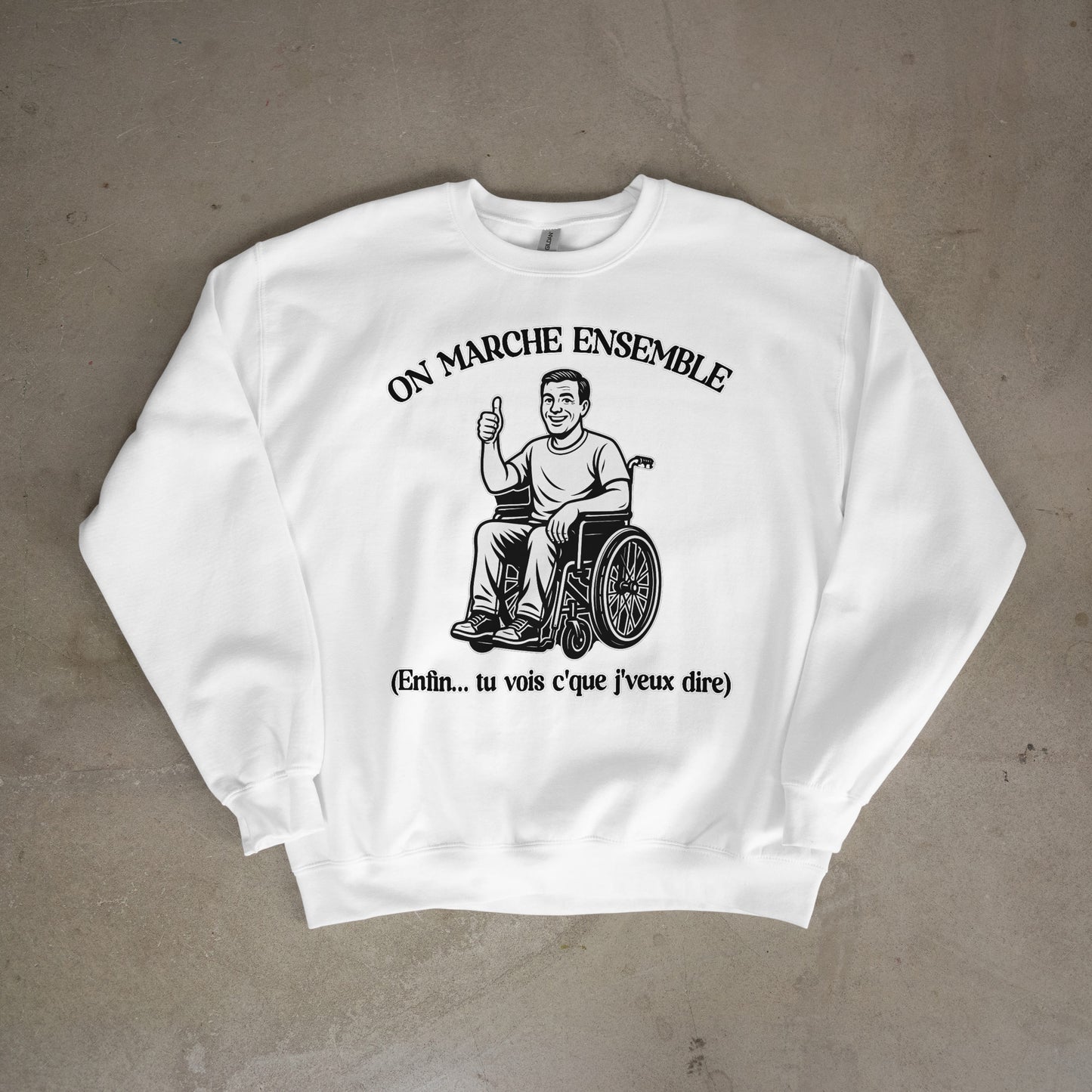 Sweat-Shirt "On marche ensemble"