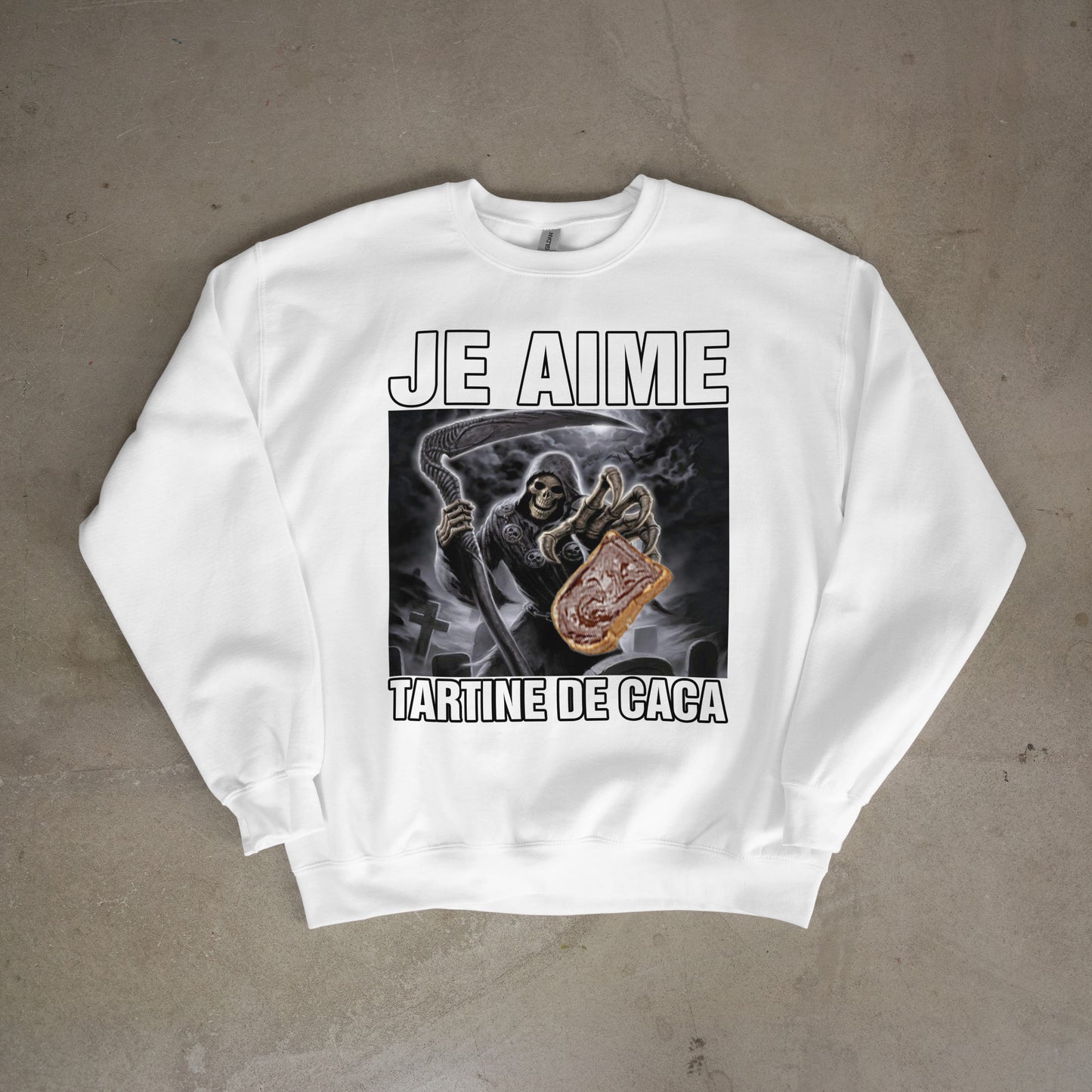 Sweat-shirt "Tartine de caca"