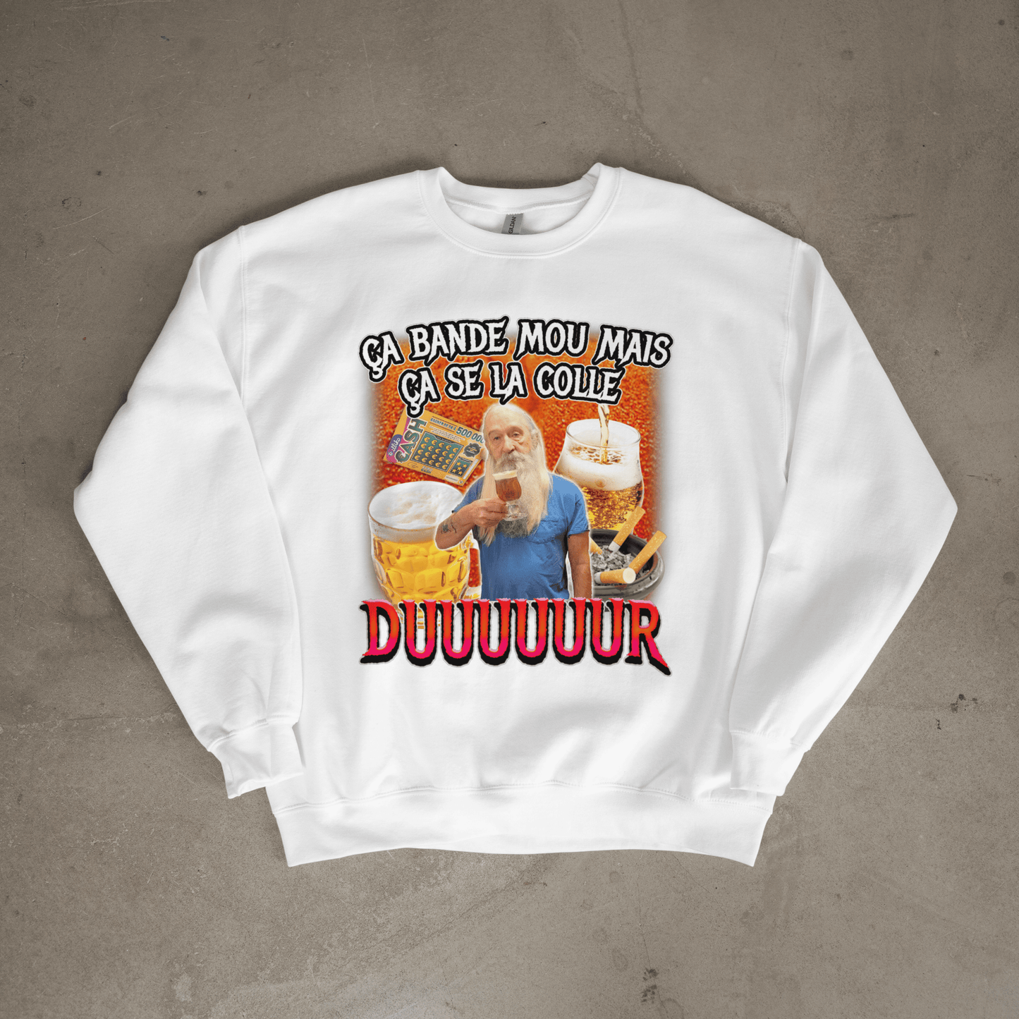 Sweat-Shirt "ça bande mou"