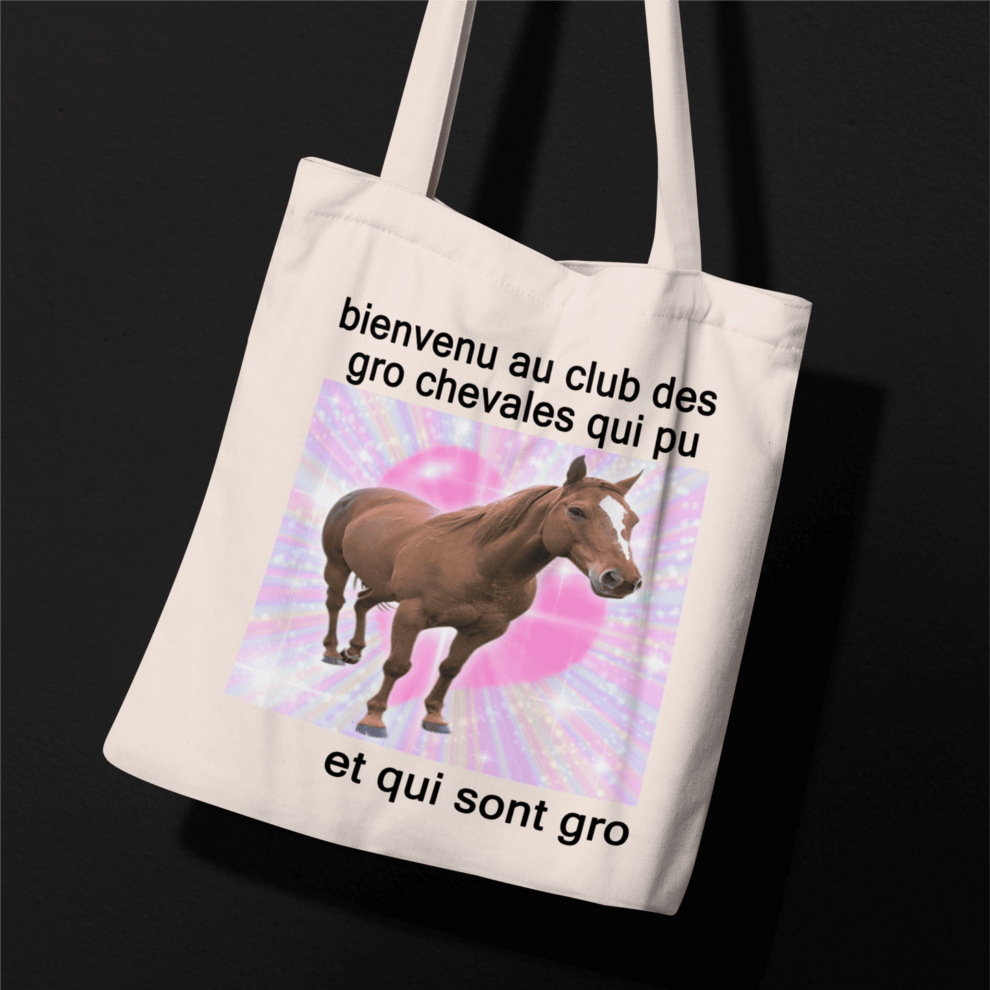 Tote Bag "Gro chevales qui pu"