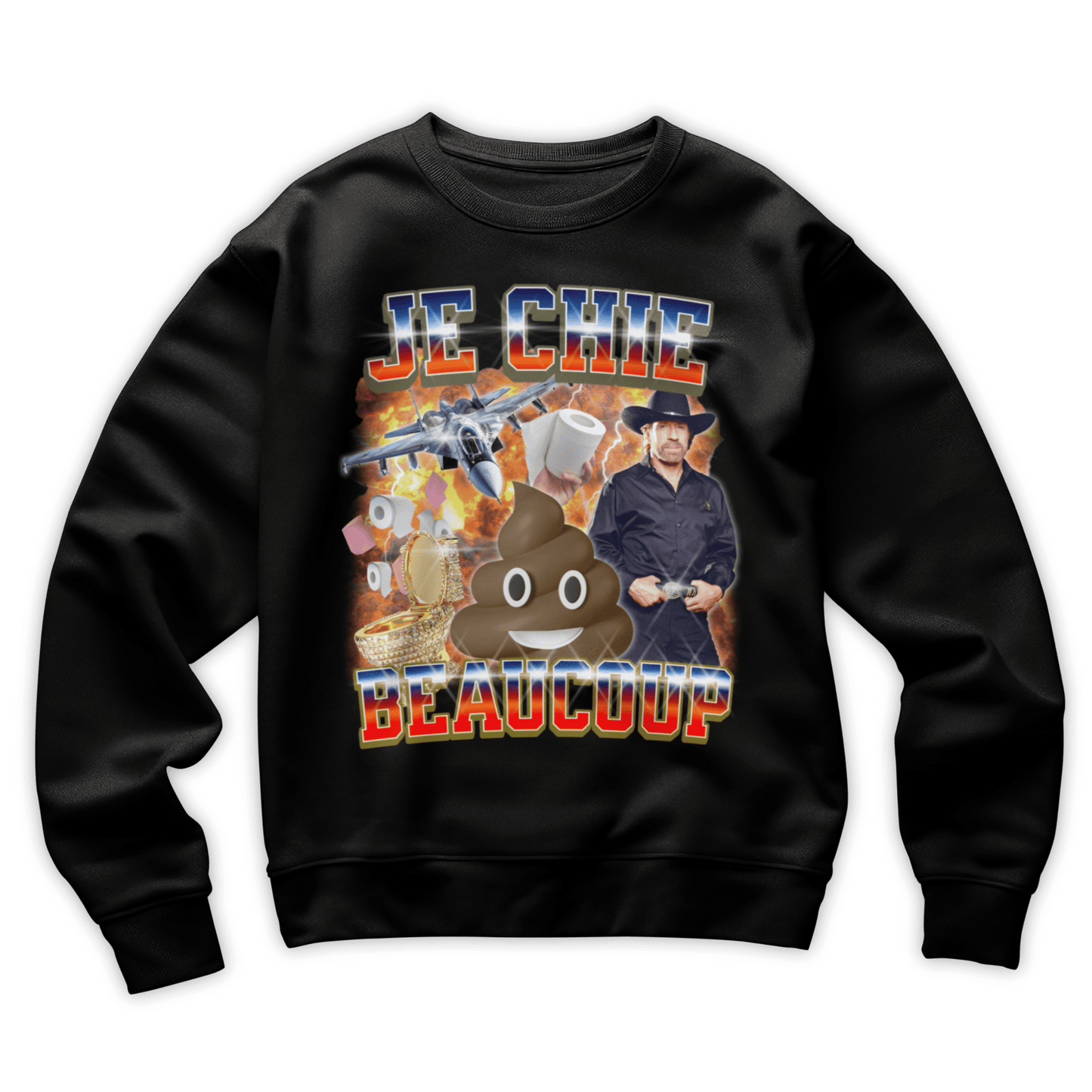 Sweat-shirt "Je chie beaucoup"