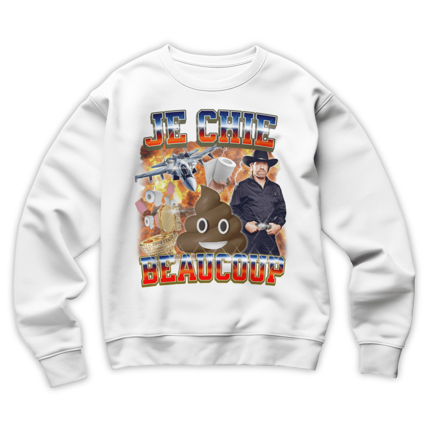 Sweat-shirt "Je chie beaucoup"