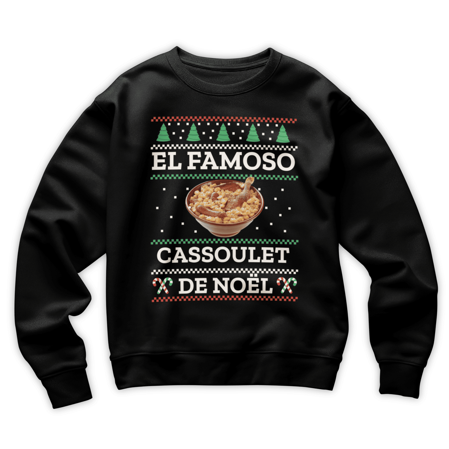 Pull moche Noël "El Famoso cassoulet de Noël"