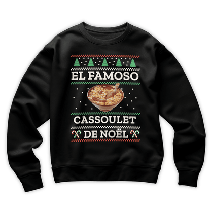 Pull moche Noël "El Famoso cassoulet de Noël"