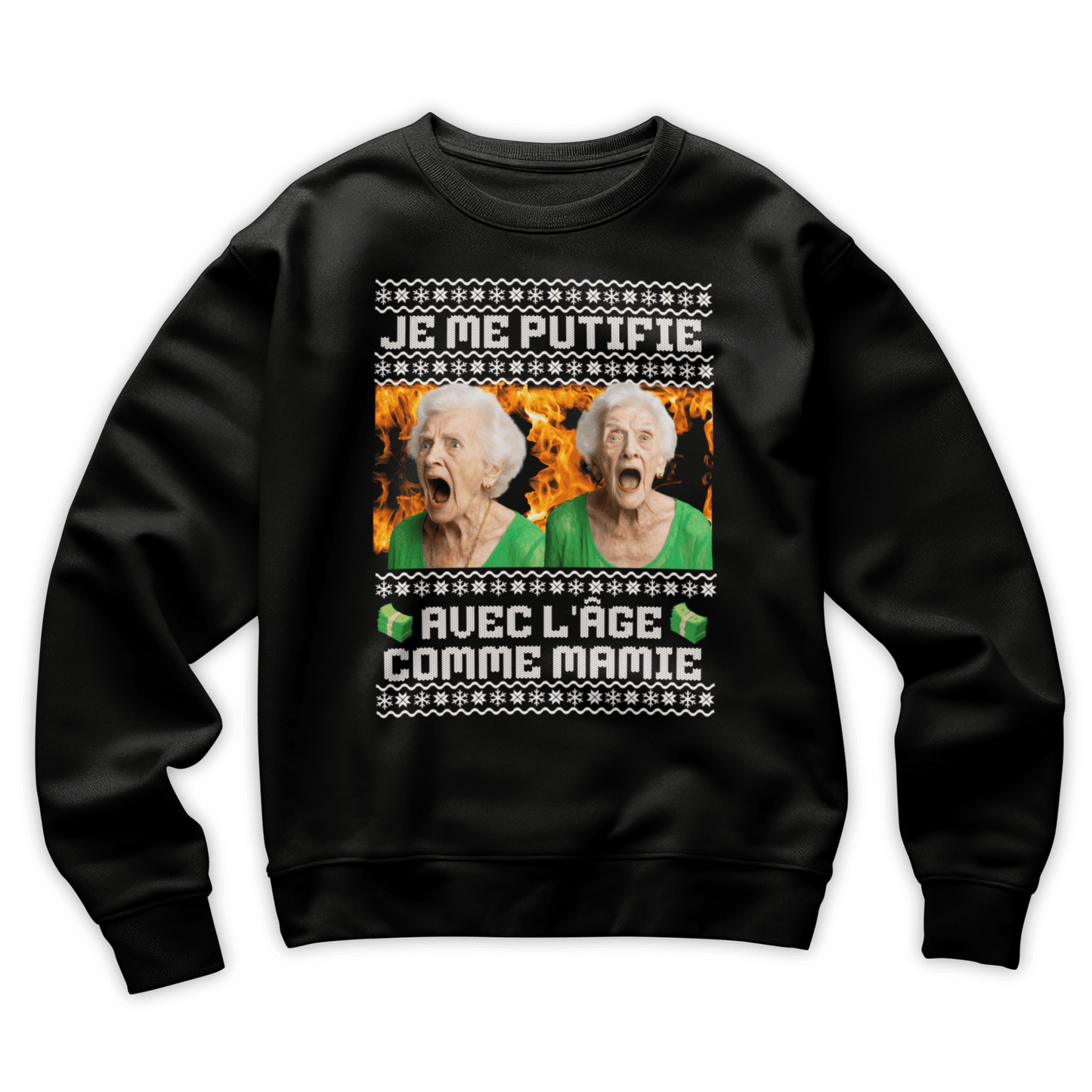 Pull moche Noël "Je me putifie"