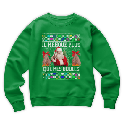 Pull moche Noël "Mes boules"