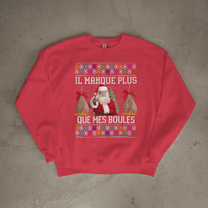 Pull moche Noël "Mes boules"