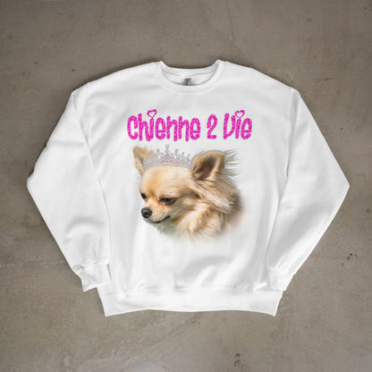 Sweat-shirt "Chienne 2 vie"