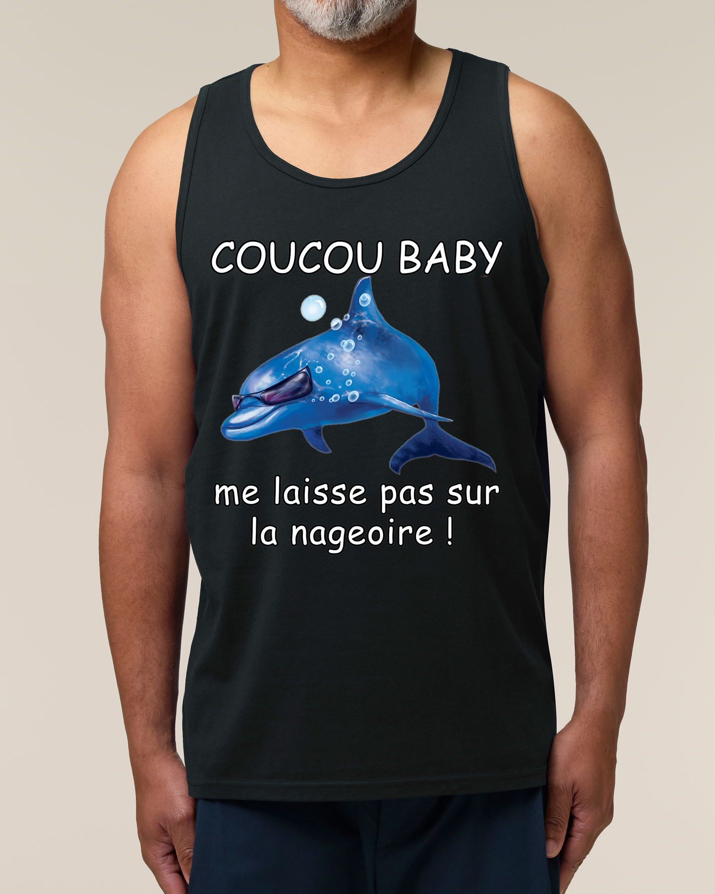 Débardeur "Me laisse pas sur la nageoire"