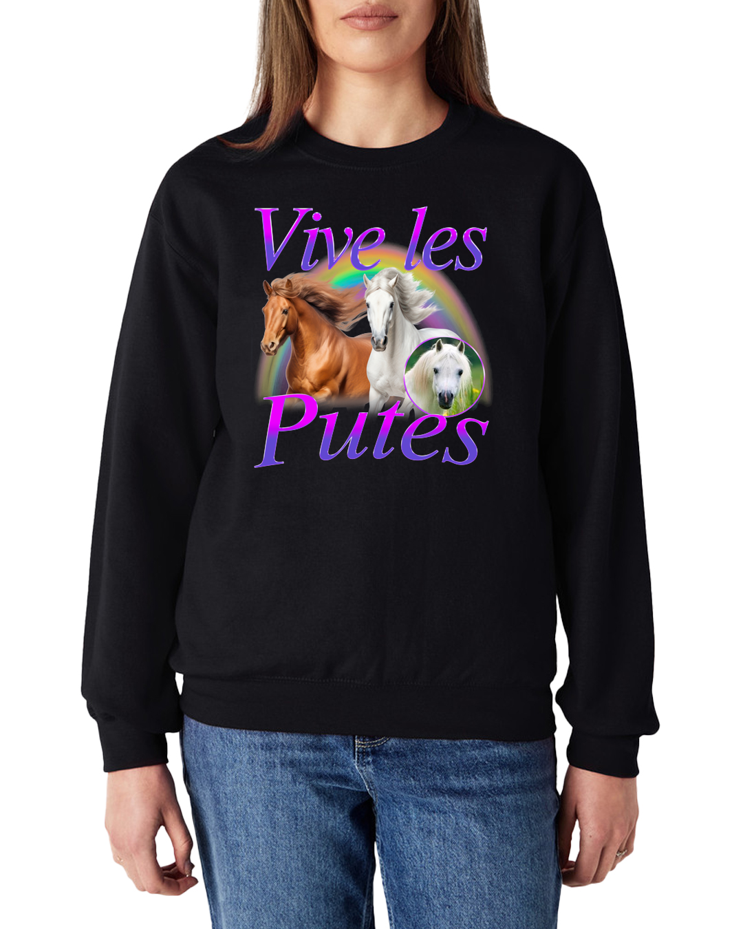 Sweat-Shirt "Vive les putes"