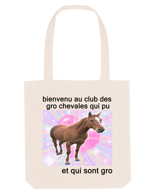 Tote Bag "Gro chevales qui pu"