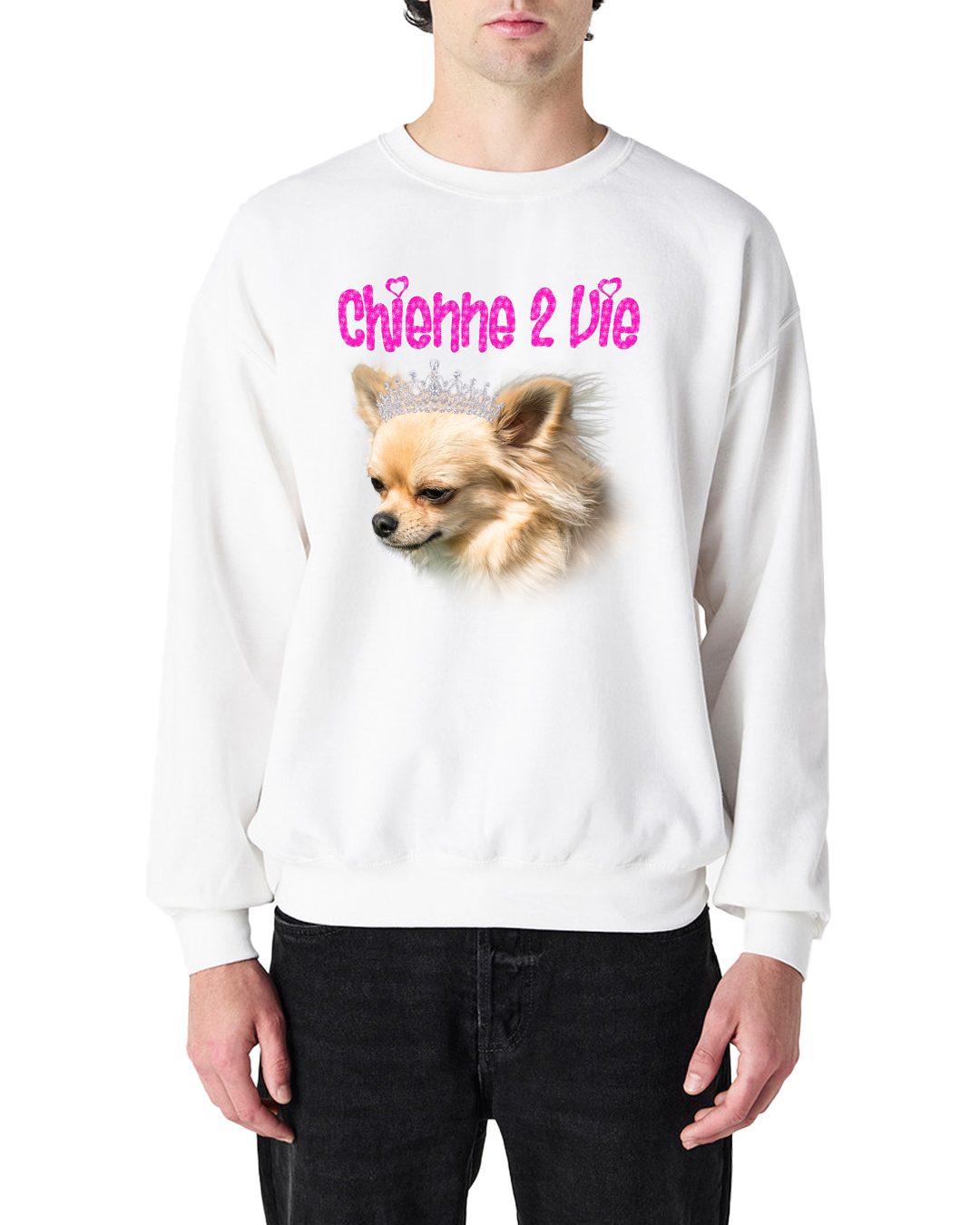 Sweat-shirt "Chienne 2 vie"