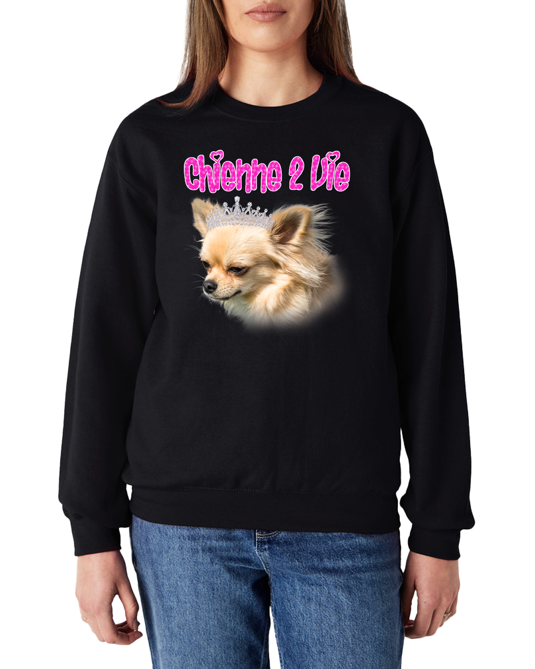 Sweat-shirt "Chienne 2 vie"