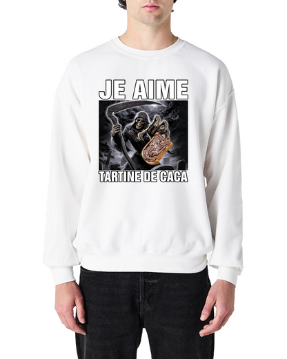 Sweat-shirt "Tartine de caca"