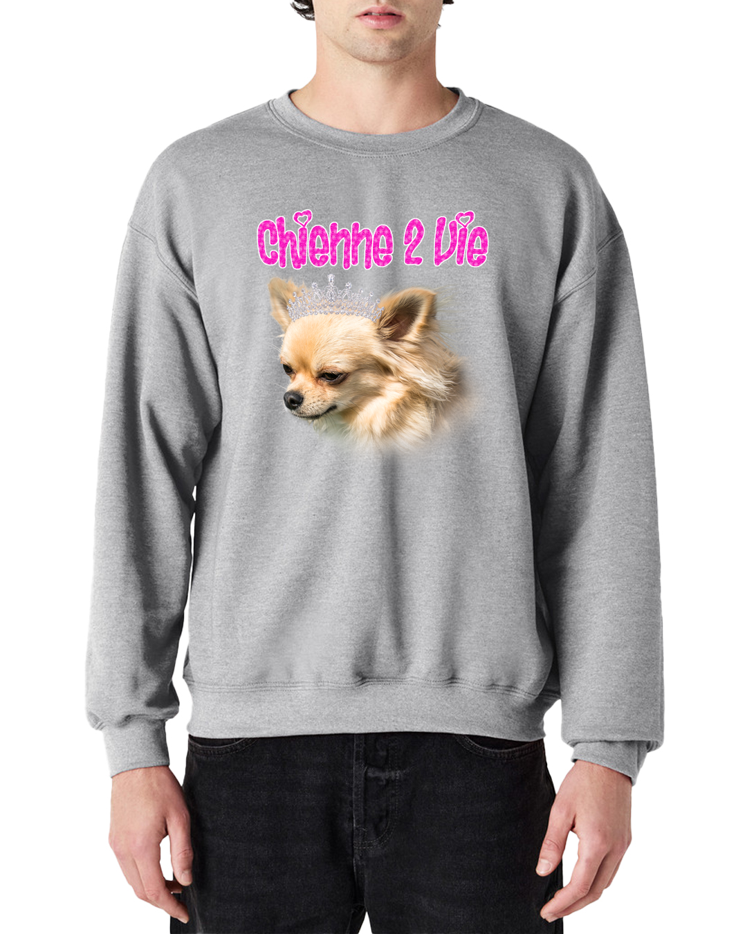 Sweat-shirt "Chienne 2 vie"