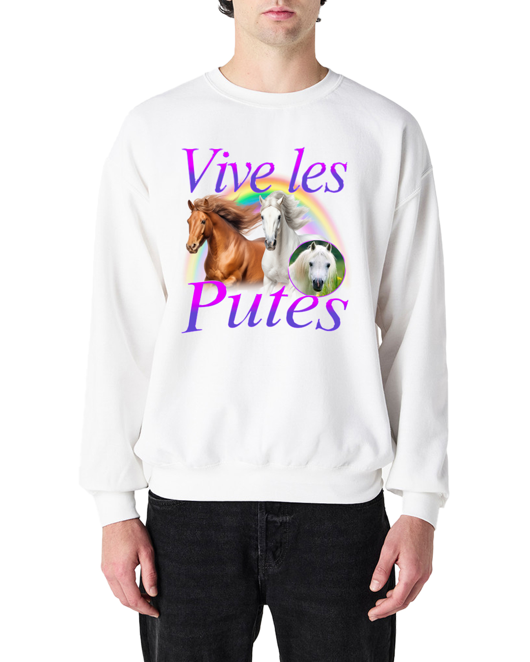 Sweat-Shirt "Vive les putes"