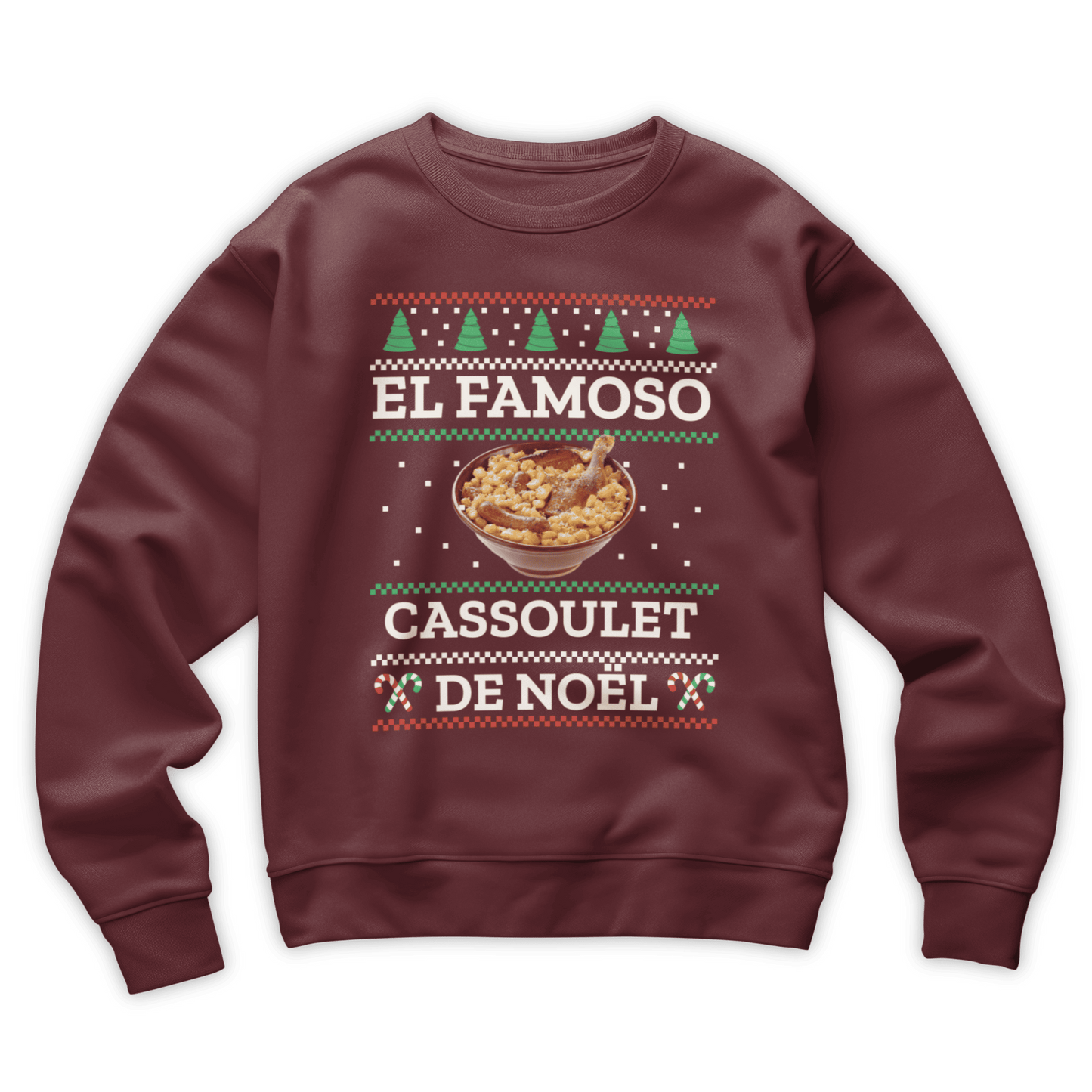 Pull moche Noël "El Famoso cassoulet de Noël"