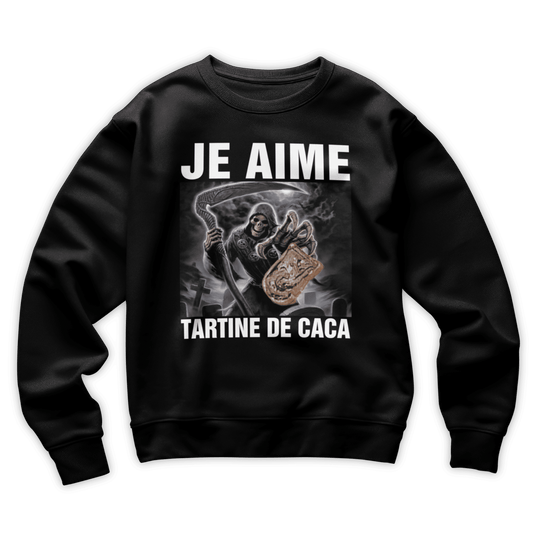 Sweat-shirt "Tartine de caca"