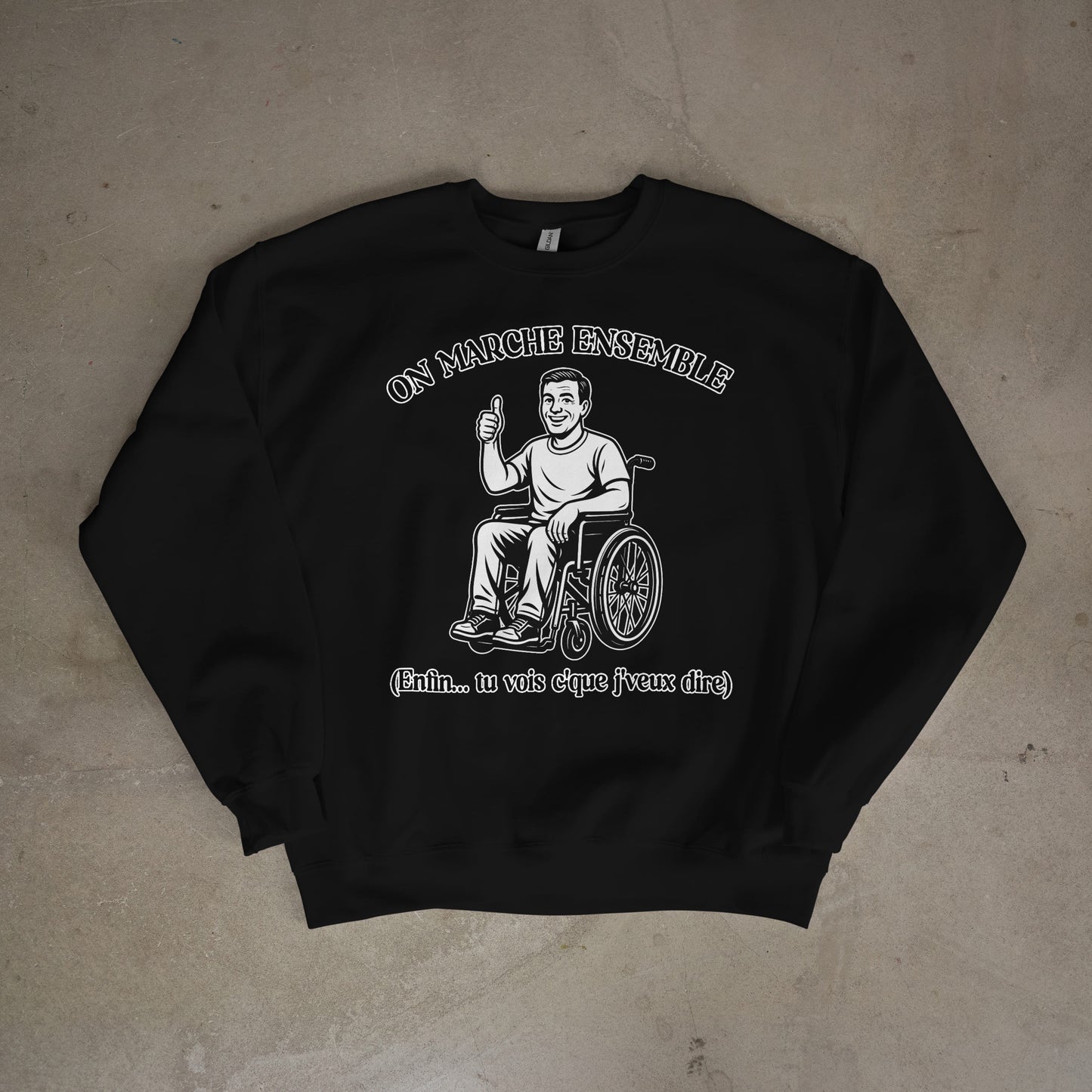 Sweat-Shirt "On marche ensemble"