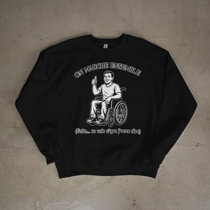 Sweat-Shirt "On marche ensemble"