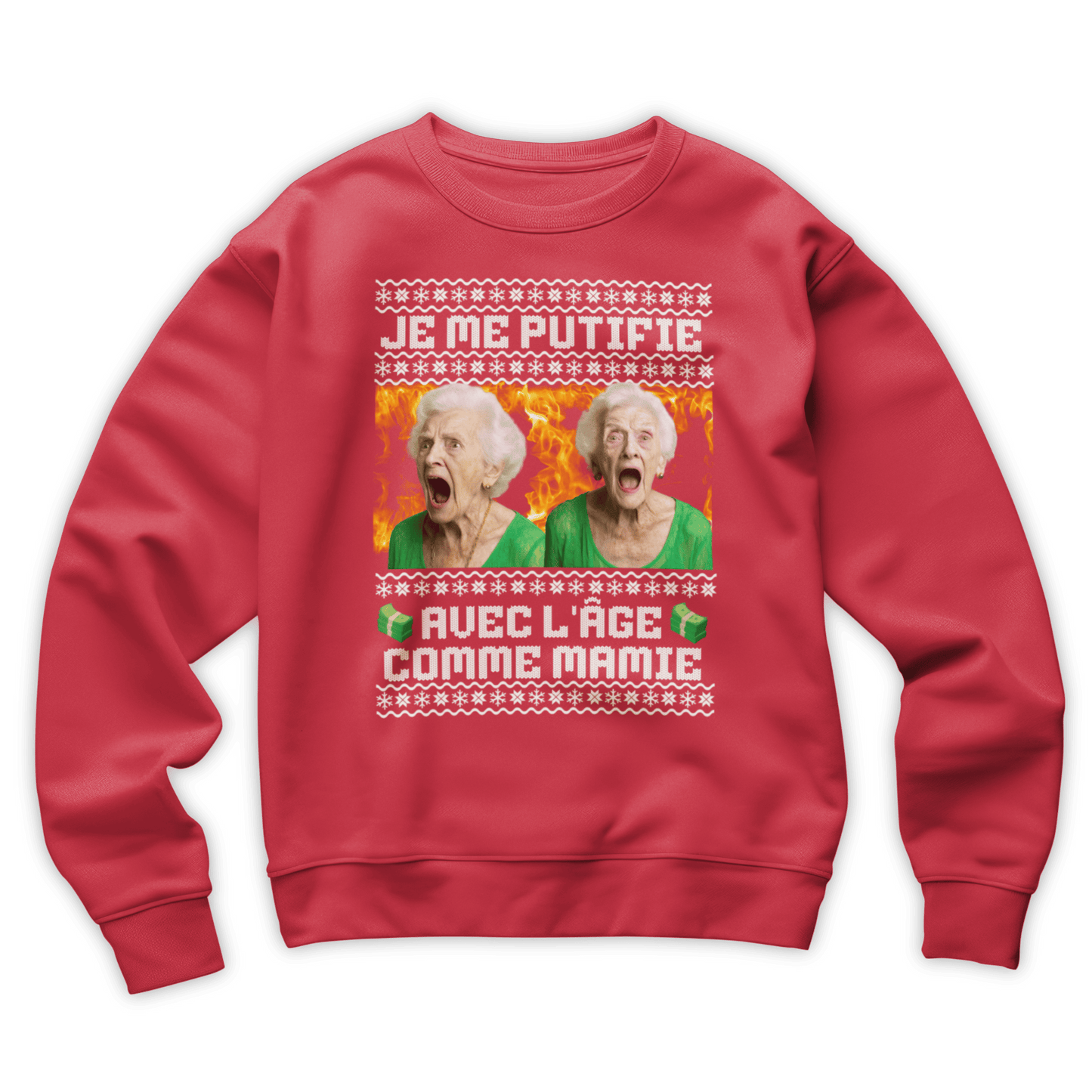 Pull moche Noël "Je me putifie"