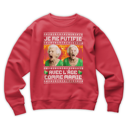 Pull moche Noël "Je me putifie"