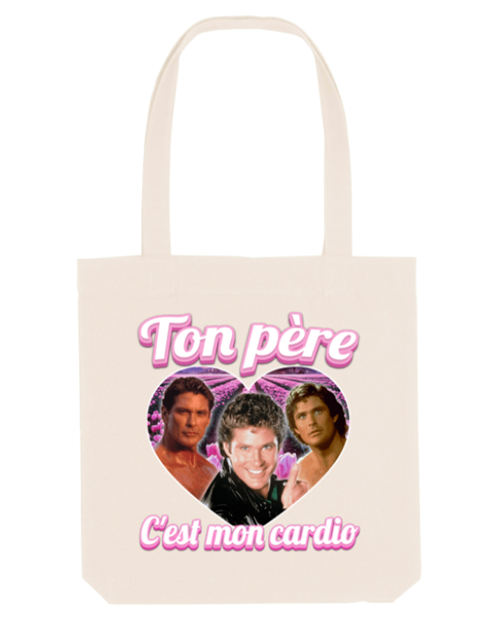Tote bag "Ton père c'est mon cardio"