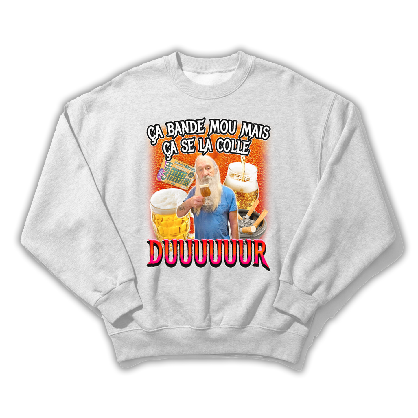 Sweat-Shirt "ça bande mou"