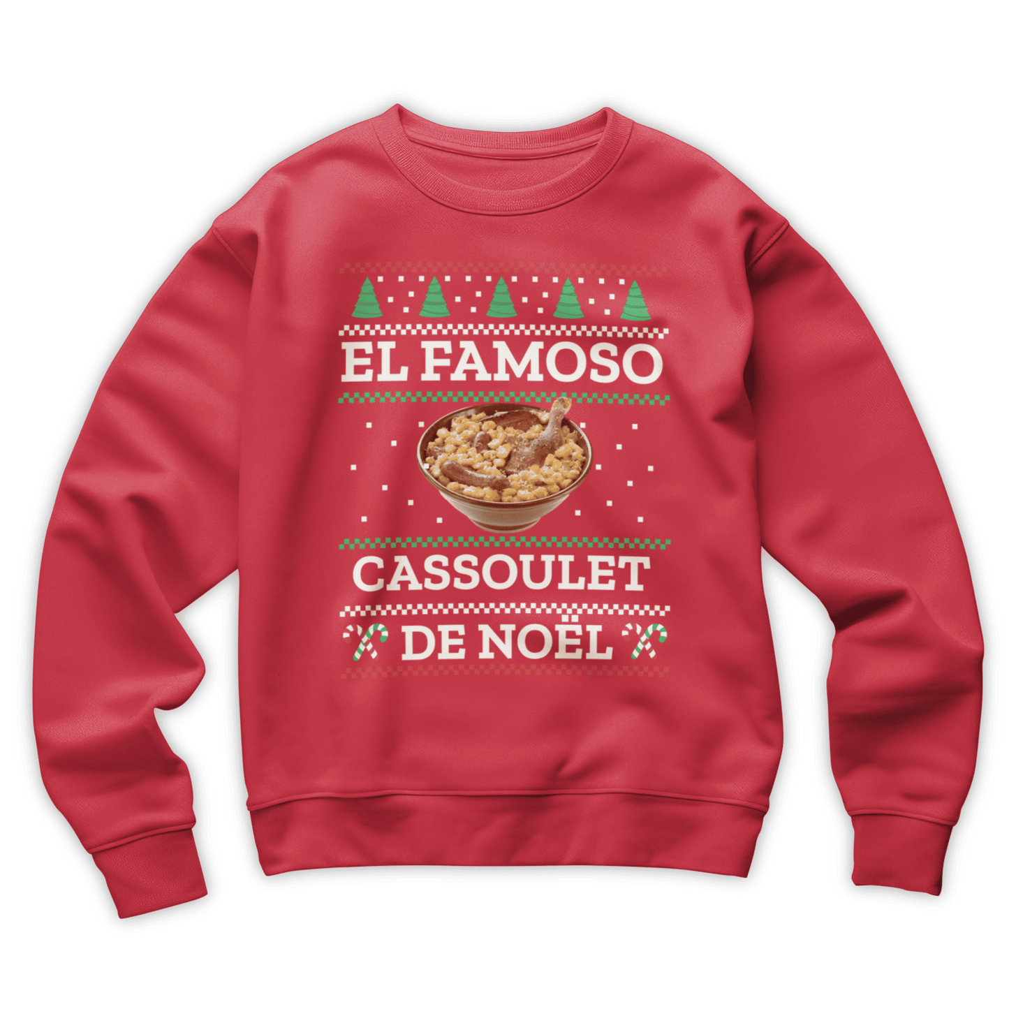 Pull moche Noël "El Famoso cassoulet de Noël"