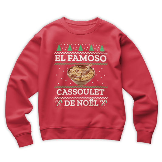 Pull moche Noël "El Famoso cassoulet de Noël"