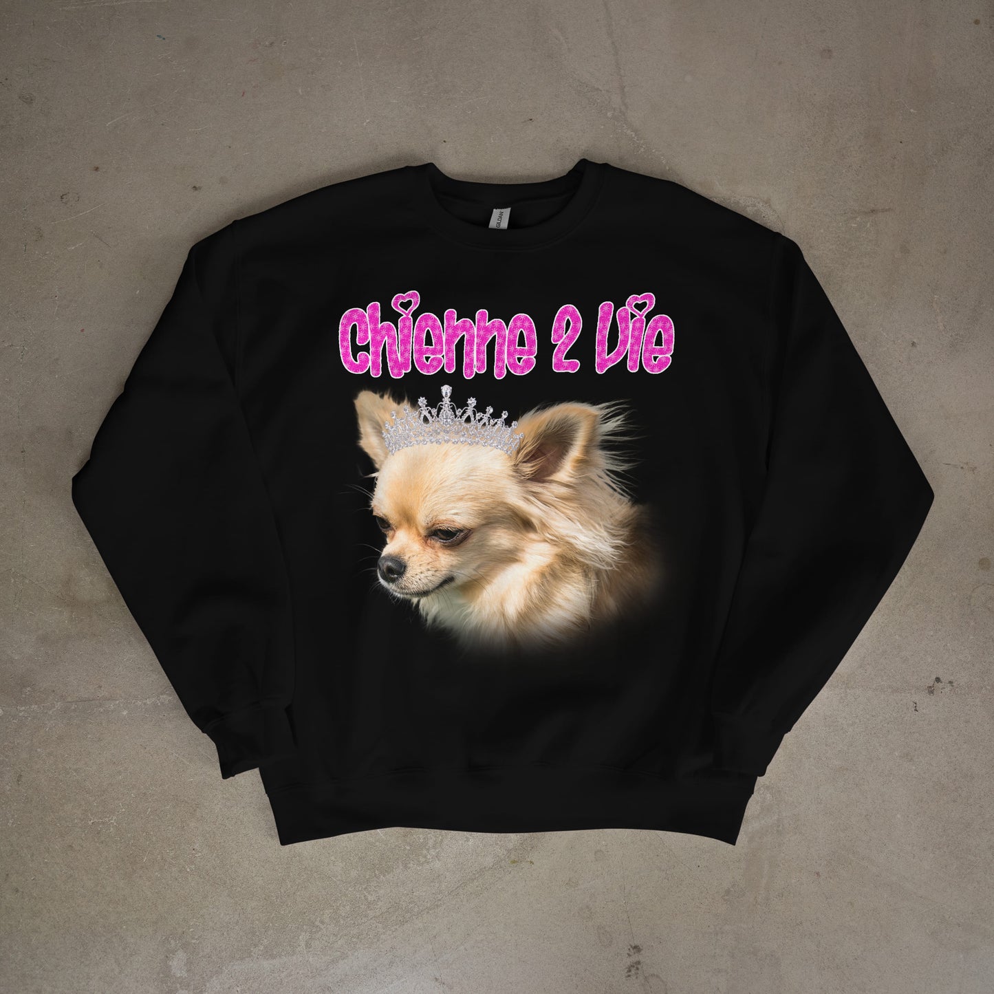 Sweat-shirt "Chienne 2 vie"